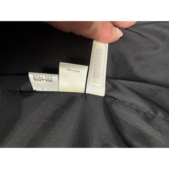 NEW!! "ANN TAYLOR" Black Trench Coat SZ XL 14P Button Up Old Money Classy Goth - Picture 10 of 16